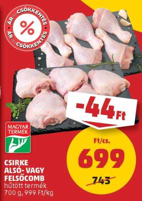 Csirke alsó- vagy felsőcomb
