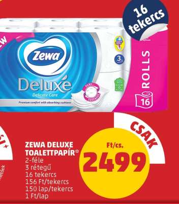Zewa Deluxe toalettpapír