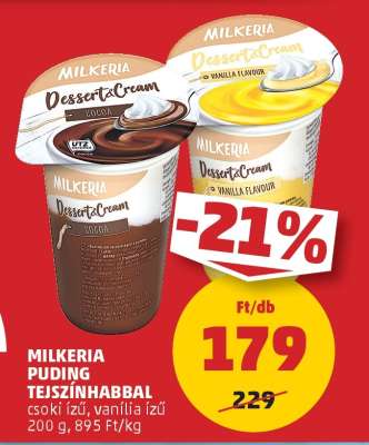 Milkeria Puding Tejszínhabbal
