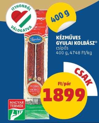 Kézműves Gyulai Kolbász
