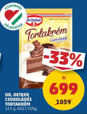 Dr. Oetker Csokoládés Tortakrém
