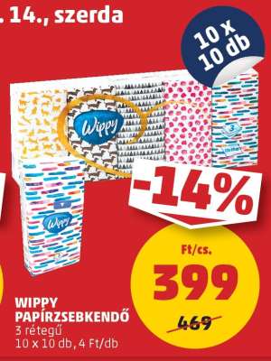 Wippy Papírzsebkendő