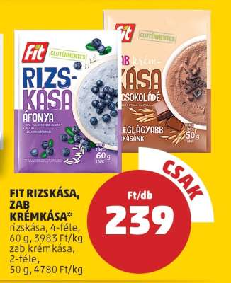 Fit Rizskása, Zab Krémkása