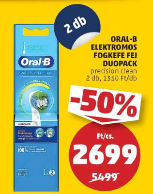 Oral-B Elektromos Fogkefe Fej Duopack
