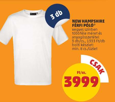 NEW HAMPSHIRE FÉRFI PÓLÓ