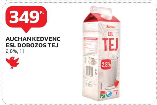 AUCHAN KEDVENC ESL DOBOZOS TEJ