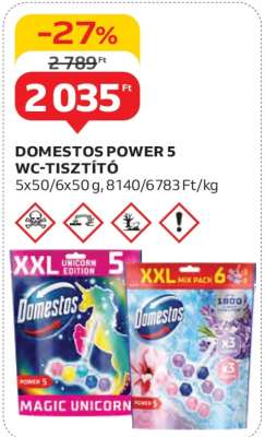 DOMESTOS POWER 5 WC-TISZTÍTÓ