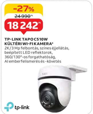 TP-Link Tapo C510W Kültéri Wi-Fi Kamera