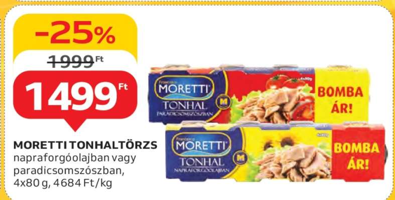 MORETTI TONHALTÖRZS