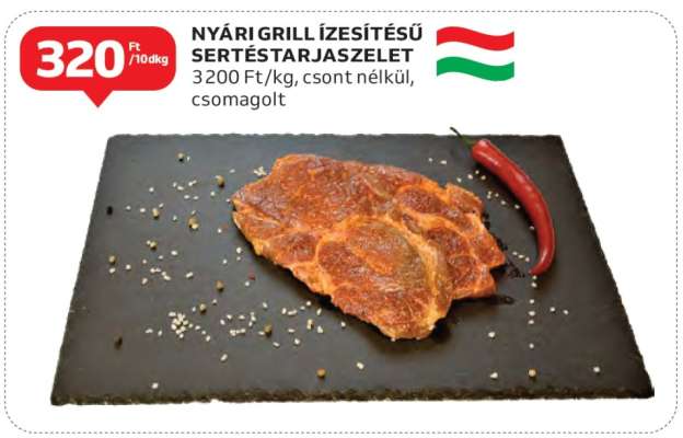 Nyári Grill Ízesítésű Sertéstarjaszelet