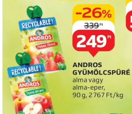 ANDROS GYÜMÖLCSPÜRÉ