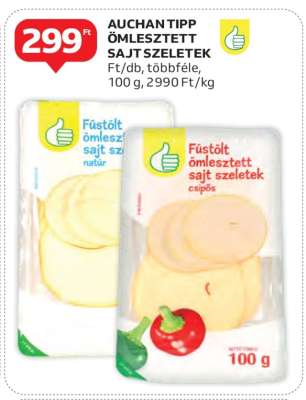Auchan Tipp Ömlesztett Sajt Szeletek