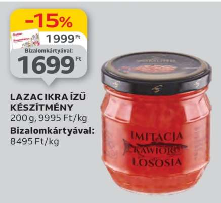 LAZAC IKRA ÍZŰ KÉSZÍTMÉNY
