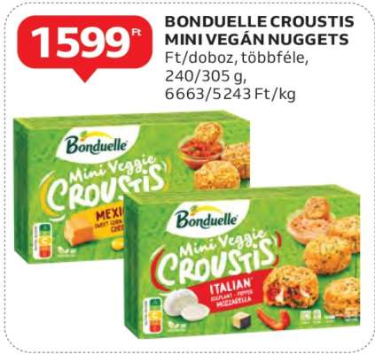 BONDUELLE CROUSTIS MINI VEGÁN NUGGETS
