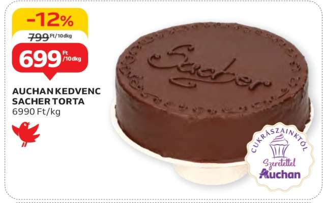 AUCHAN KEDVENC SACHER TORTA