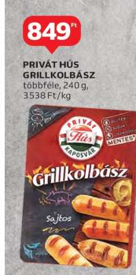 PRIVÁT HÚS GRILLKOLBÁSZ
