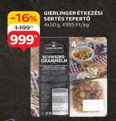 Gierlinger Étkezési Sertés Tepertő