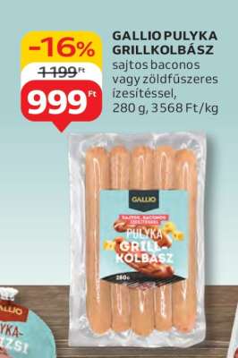 GALLIO PULYKA GRILLKOLBÁSZ