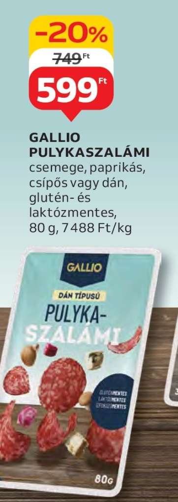 GALLIO Pulykaszalámi