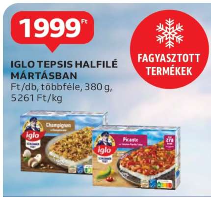 IGLO TEPSIS HALFILÉ MÁRTÁSBAN