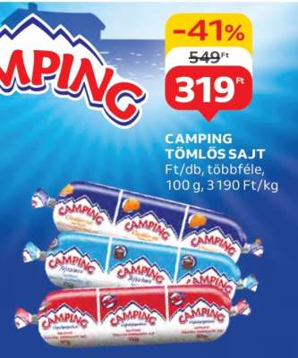 CAMPING Tömlős sajt