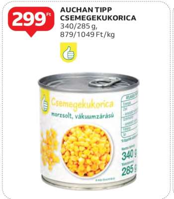 AUCHAN TIPP CSEMEGEKUKORICA