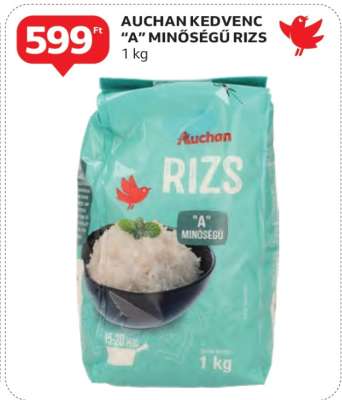 AUCHAN KEDVENC “A” MINŐSÉGŰ RIZS