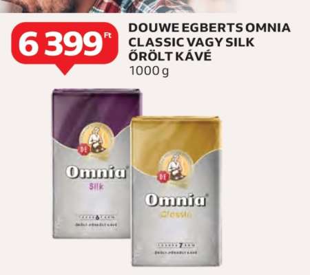 Douwe Egberts Omnia Classic vagy Silk őrölt kávé