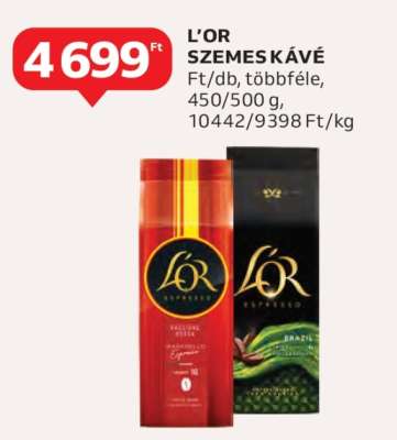 L'OR Szemes Kávé