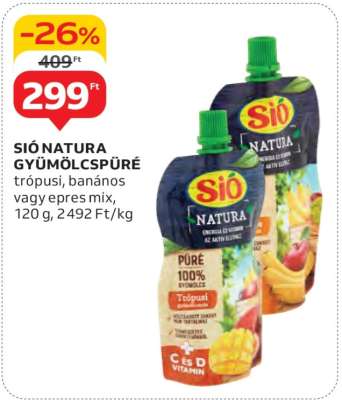 Sió Natura gyümölcspüré