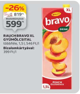 RAUCHBRAVO XL GYÜMÖLCSITAL