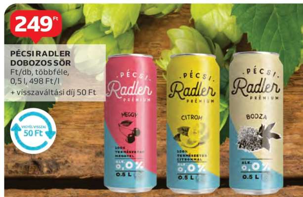 Pécsi Radler Dobozos Sör