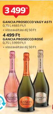 Gancia Prosecco vagy Asti