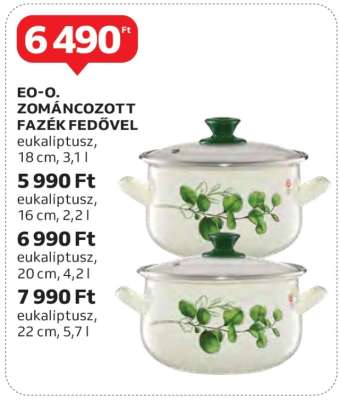 EO-O. Zománcozott Fazék Fedővel