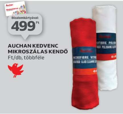 AUCHAN KEDVENC MIKROSZÁLAS KENDŐ