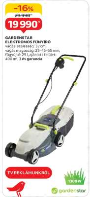 GARDENSTAR ELEKTROMOS FŰNYÍRÓ