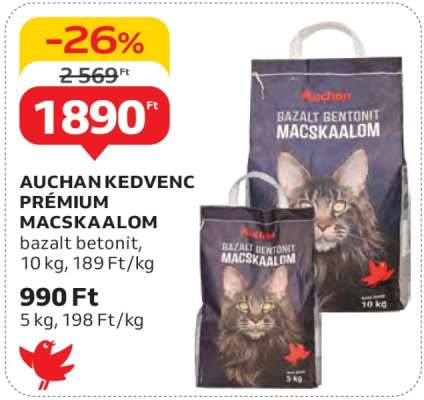 AUCHAN KEDVENC PRÉMIUM MACSKAALOM