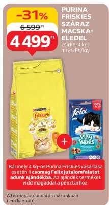 PURINA FRISKIES SZÁRAZ MACSKAELEDEL