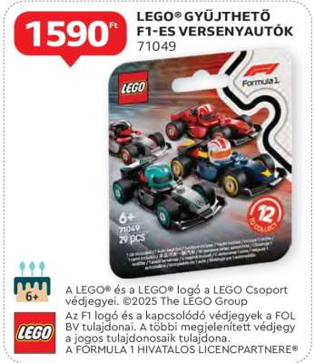 LEGO® GYŰJTHETŐ F1-ES VERSENYAUTÓK