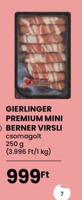 Gierlinger Prémium Mini Berner Virsli