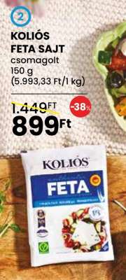 Koliós feta sajt