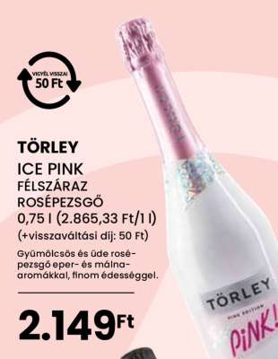 Törley Ice Pink Félszáraz Rosépezsgő