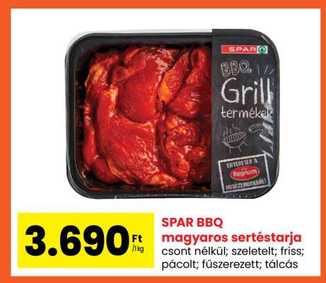 SPAR BBQ magyaros sertéstarja