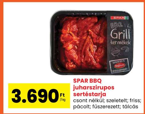 SPAR BBQ juharszirupos sertéstarja