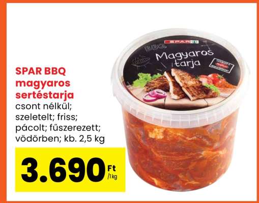 SPAR BBQ magyaros sertéstarja