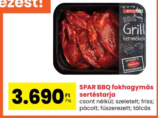 SPAR BBQ fokhagymás sertéstarja