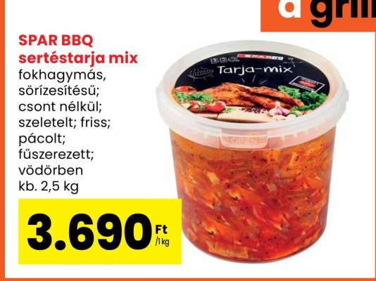 SPAR BBQ sertéstarja mix