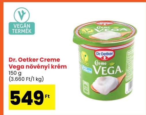 Dr. Oetker Creme Vega növényi krém