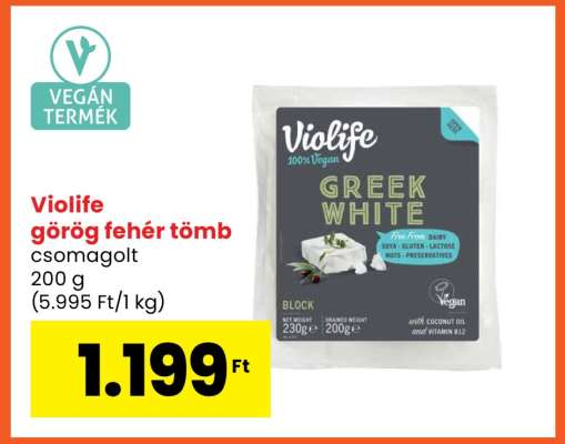Violife görög fehér tömb