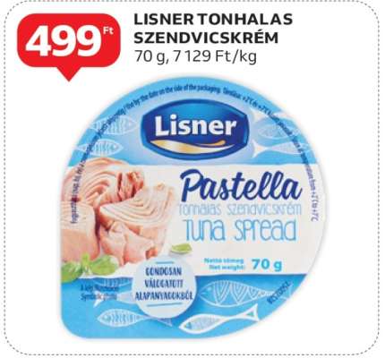 LISNER TONHALAS SZENDVICSKRÉM